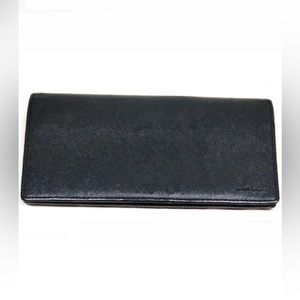 Gorgeous Black Dunhill, long wallet, vintage DUNHILL! LUX